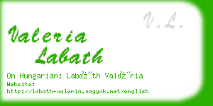 valeria labath business card